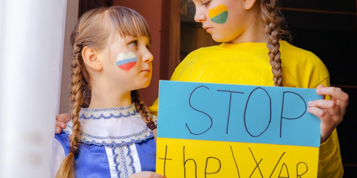 children against the war! stop the war! children against the war! stop the war!